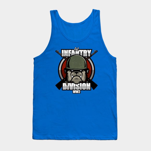 WW2 1st Infantry Division Tank Top by TCP